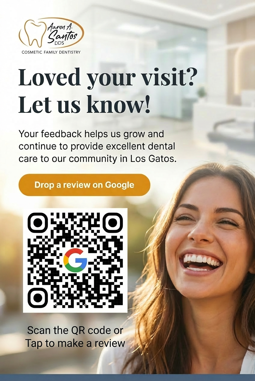 Sample NFC review card for a dental office