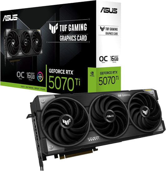 🛡️ ASUS TUF Gaming GeForce RTX™ 5070 Ti OC Edition – 16GB GDDR7 Powerhouse 🚀