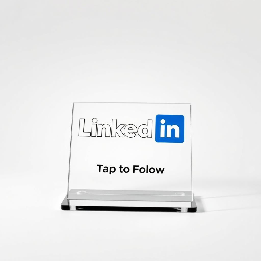 NFC LinkedIn Follow Stand