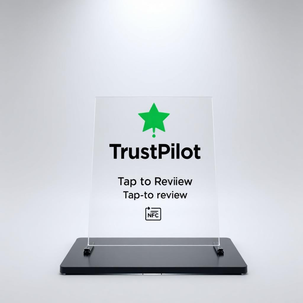 NFC TrustPilot Review Stand