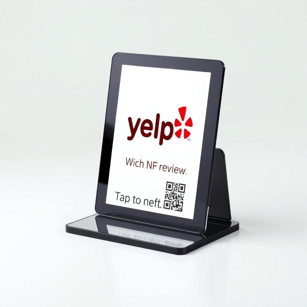 NFC Yelp Review Stand