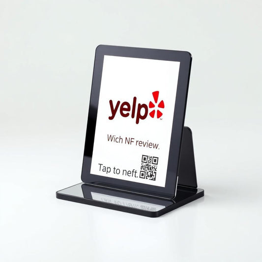 NFC Yelp Review Stand